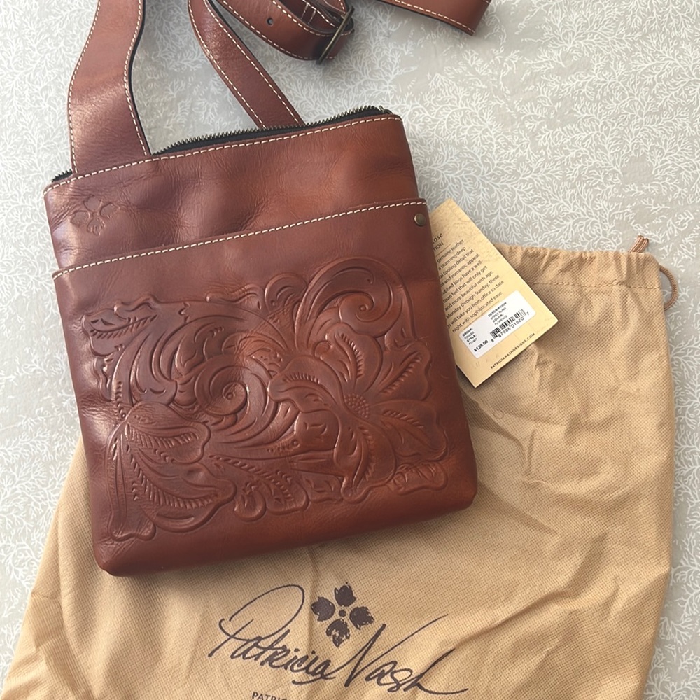 NWT Patricia Nash Cross-Body “Stipes Sling”